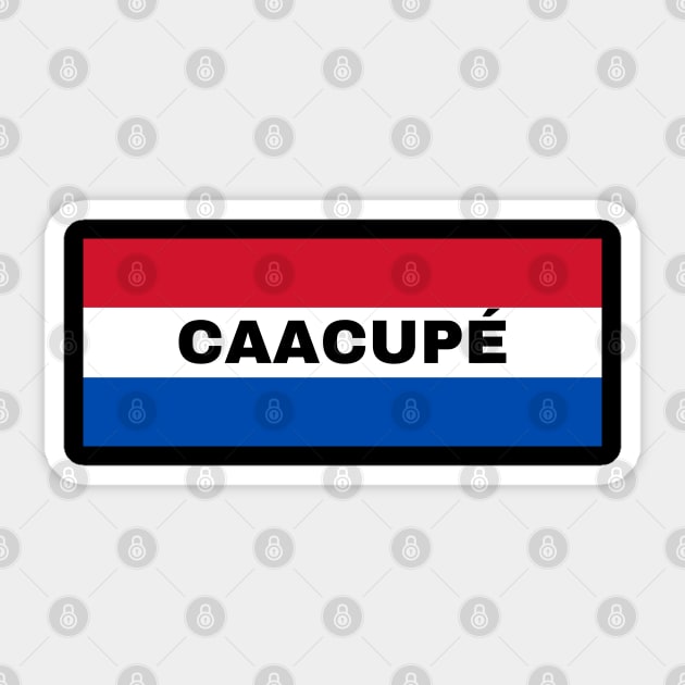 Caacupé City in Paraguay Flag Colors Sticker by aybe7elf